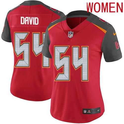 2019 Women Tampa Bay Buccaneers #54 David red Nike Vapor Untouchable Limited NFL Jersey->women nfl jersey->Women Jersey